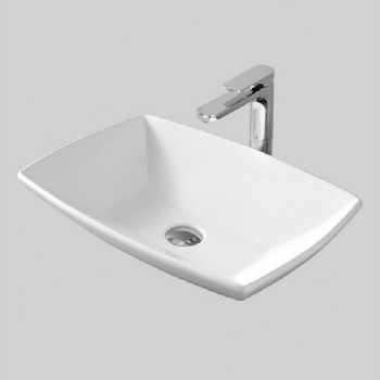 Lavabo Jazz appoggio cm. 60x40 in ceramica bianco lucido di Art Ceram