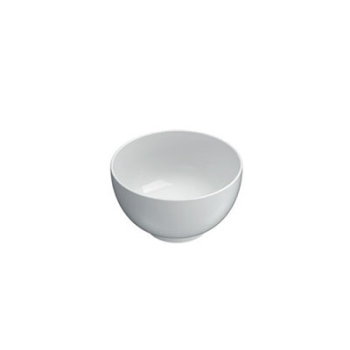 Lavabo T-Edge appoggio salvaspazio cm. 30x30 in ceramica bianco lucido di Ceramica Globo