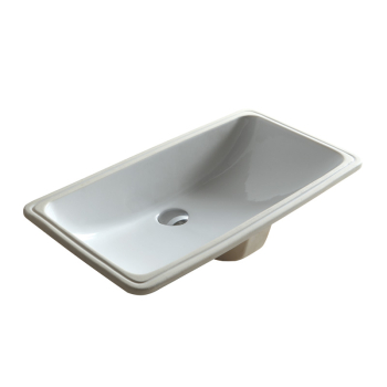 Lavabo d'arredo incasso sottopiano 71x37 rettangolare bianco di Ceramica Galassia