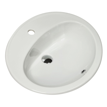 Lavabo Donatello New incasso cm. 57x49 bianco lucido