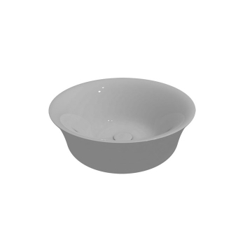 Lavabo appoggio salvaspazio Ø42 in ceramica bianco lucido di Ceramica GSG