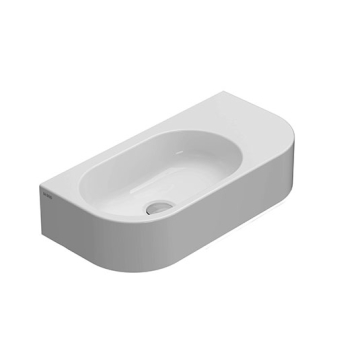 Lavabo Forty3 sospeso cm. 55x27 in ceramica bianco lucido di Ceramica Globo