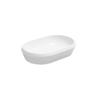 Lavabo Cruise appoggio 65x42 ovale in ceramica bianco lucido di Ceramica GSG