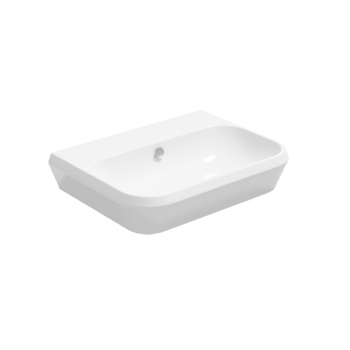 Lavabo Cruise sospeso/appoggio cm. 65x48 semicircolare in ceramica bianco lucido di Ceramica GSG