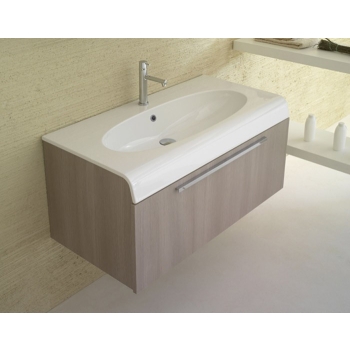 Lavabo  Bowl+  sospeso o su mobile 100x50 di Ceramica Globo