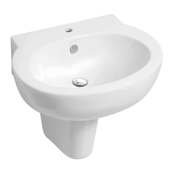 Lavabo Next sospeso/su colonna cm. 67x53 bianco lucido