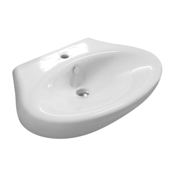 Lavabo Touch appoggio/sospeso 70x49,5 in ceramica bianco lucido di Ceramica GSG