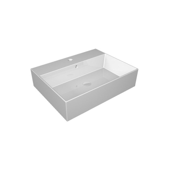 Lavabo Zenith appoggio/sospeso 50x46 in ceramica bianco lucido di Ceramica GSG