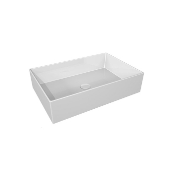 Lavabo Zenith appoggio 60x40 in ceramica bianco lucido di Ceramica GSG