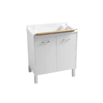 Lavapanni Domestica 80x45 completo bianco con piedini di Colavene