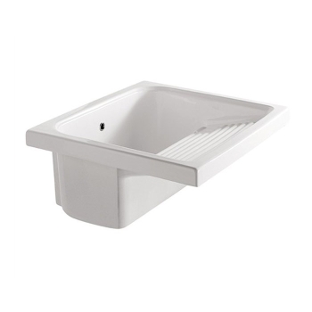 Lavatoio Osiride cm. 75x65xh39 in ceramica bianco di Ceramica Galassia