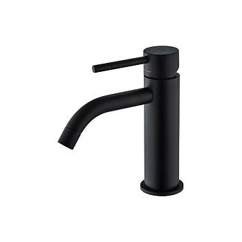 Miscelatore lavabo Light con scarico in ottone nero opaco di Paffoni