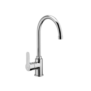 Mélangeur lavabo de cuisine Blu avec bec réglable en laiton chromé