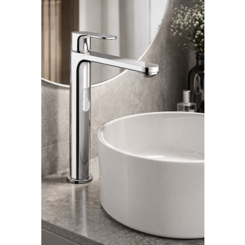 Miscelatore Alto Lavabo Rebris S Senza Piletta di Scarico Cromo Hansgrohe