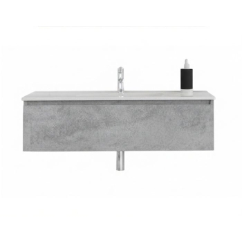 Mobile Fairy con Lavabo Integrato 1 Cassetto 100 cm Cemento