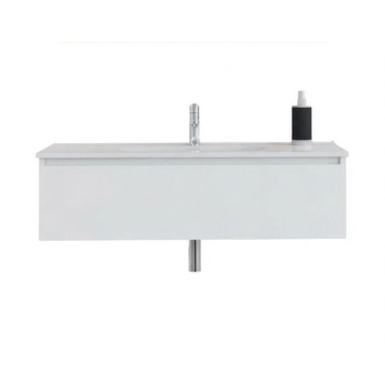 Mobile Fairy con Lavabo Integrato 1 Cassetto 100 cm Bianco lucido