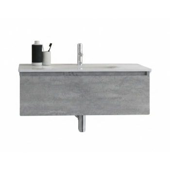 Mobile Fairy con Lavabo Integrato 1 Cassetto 80 cm Cemento