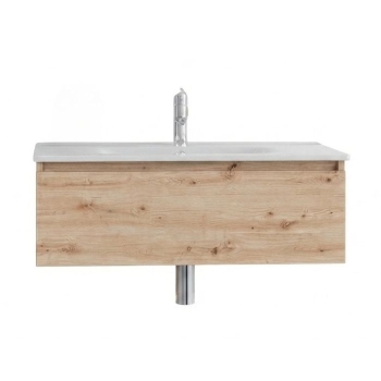 Mobile Fairy con Lavabo Integrato 1 Cassetto 80 cm Rovere Nodato