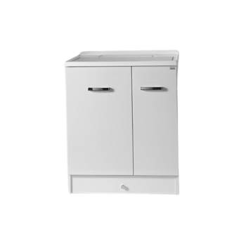 Mobile Eko a terra 75x60 a due ante e doppia vasca lavabo di Xilon