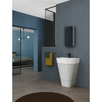 Mobile a terra con lavabo Forma cm. 59x47 di Ceramica Azzurra