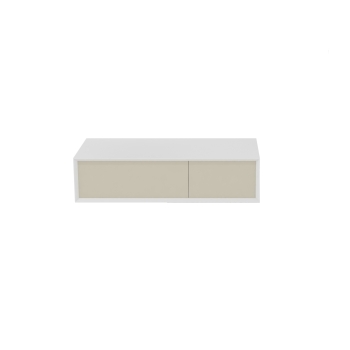 Mobile Parigi sospeso cm. 120x52 tortora di Ceramica GSG