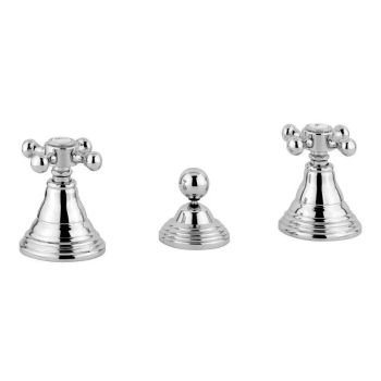 Miscelatore bidet 3 fori serie Belinda di Paffoni con scarico automatico cromo