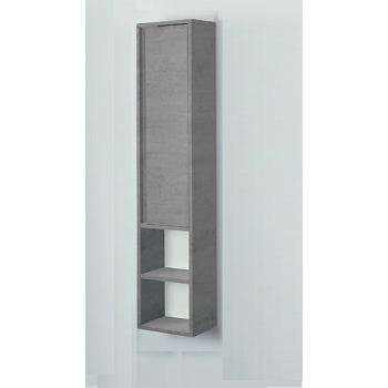 Pensile con anta Shelf cm 30 grigio cemento di Feridras