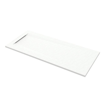 Piatto Doccia 70x160 Marmo Resina Slim H3 Rubino Vertical Bianco Opaco