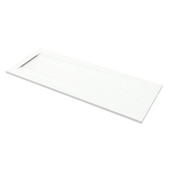 Piatto Doccia 70x180 Marmo Resina Slim H3 Rubino Vertical Bianco Opaco