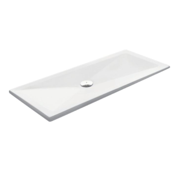 Piatto doccia 80x100 h.3 in acrilico bianco lucido di Tamanaco