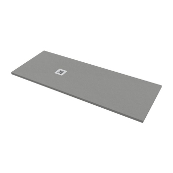 Piatto doccia 70x190 h.2,8 in marmo resina effetto pietra grigio opaco Ardesia