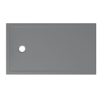 Piatto doccia 80X140 h.3 in ceramica grigio opaco Docciatre Plus di Ceramica Globo