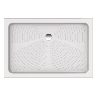 Piatto doccia 80x120 h.11,5 in ceramica bianco lucido Orione di Ceramica Azzurra