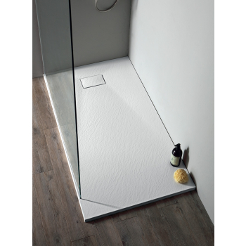 Piatto doccia 70x120 in smc poliestere bianco bianco di Tamanaco