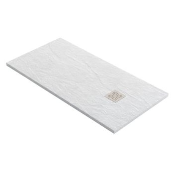 Piatto Doccia in Pietra Artificiale 70x140 cm Invictus H3 Ceramica Azzurra Bianco Gesso