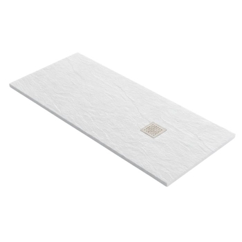 Piatto Doccia in Pietra Artificiale 70x160 cm Invictus H3 Ceramica Azzurra Bianco Gesso