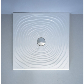 Piatto doccia 80x80 h.5,5 in ceramica bianco lucido Water Drop di Ceramica Flaminia