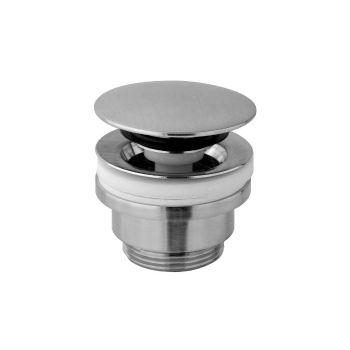 Piletta universale click - clack tonda steel looking