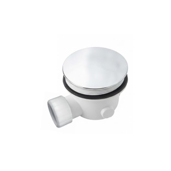 Piletta con sifone per piatto doccia Azzurra diametro 90 mm tappo bianco opaco