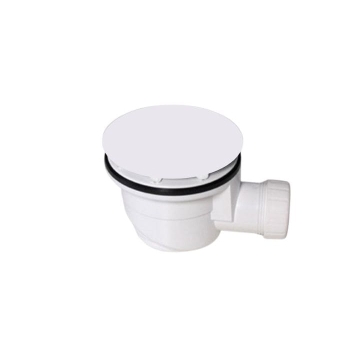 Piletta sifonata 90 mm per piatto doccia Globo Docciatre Plus tappo grigio Pietra
