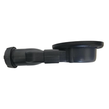Piletta con sifone per piatto doccia Folia Galassia diametro 90 mm tappo grigio opaco