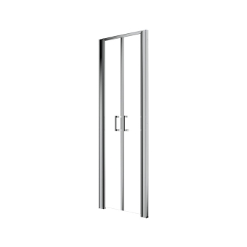 Porta Doccia 70 cm Apertura a Saloon H190 Cristallo Trasparente Golden