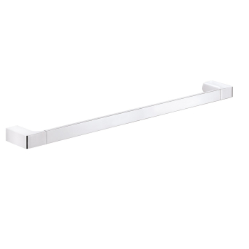 Portasalviette Pirenei a muro cm. 60 in ottone bianco finiture cromo di Gedy