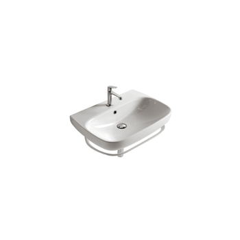 Portasciugamani in ottone cromato per lavabo Genesis 70x50 di Ceramica Globo