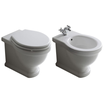 Sanitari Ethos filomuro cm. 55x38 con sedile softclose di Ceramica Galassia