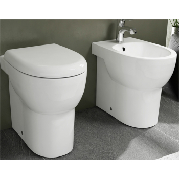 Sanitari absolute filomuro cm. 50x35 con sedile softclose di Ceramica Azzurra