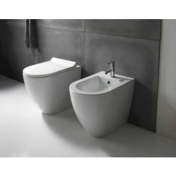 Sanitari Dream Galassia Filomuro 52x36 cm Senza Brida Copriwater Slim Chiusura Soft-Close Bianco