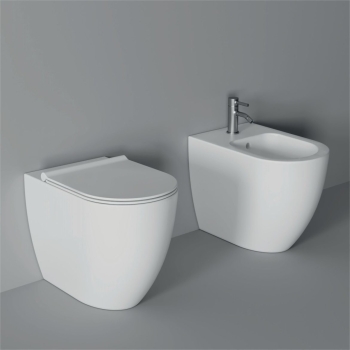 Sanitari Form filomuro senza brida cm. 54x35 con sedile sottile standard di Ceramica Alice