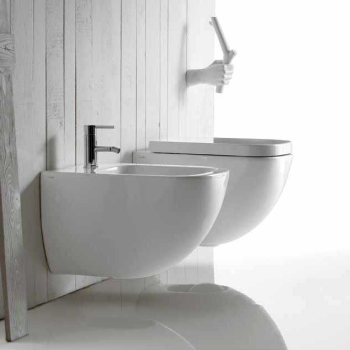 Sanitari Plus Design sospesi cm. 55x35 con sedile avvolgente softclose di Ceramica Galassia