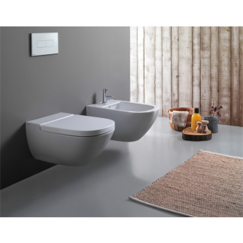 Sanitari Stockholm senza brida cm. 58x37 con sedile softclose di Ceramica Globo